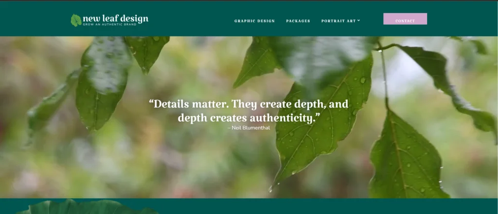 New Leaf Design — Sitio WordPress