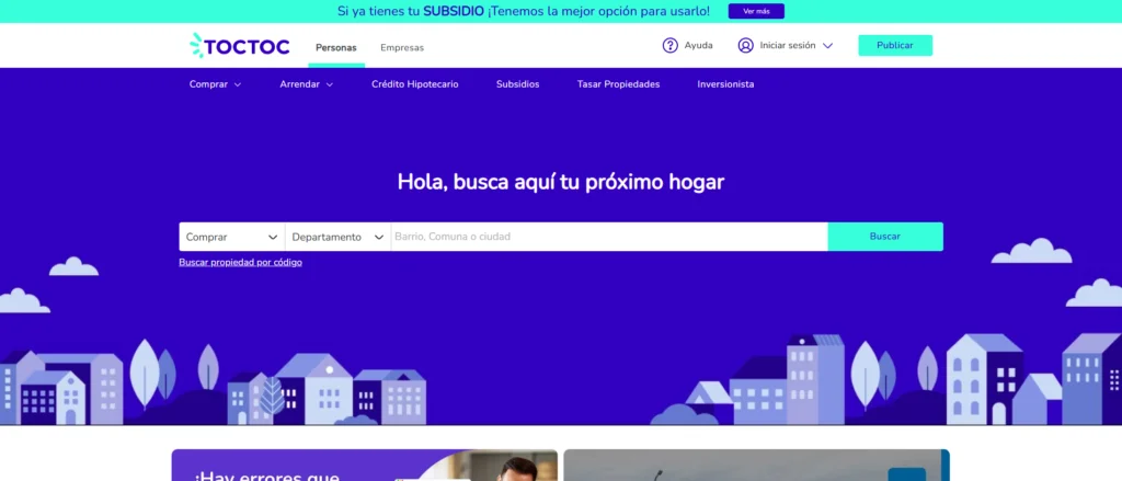TocToc — Plataforma inmobiliaria